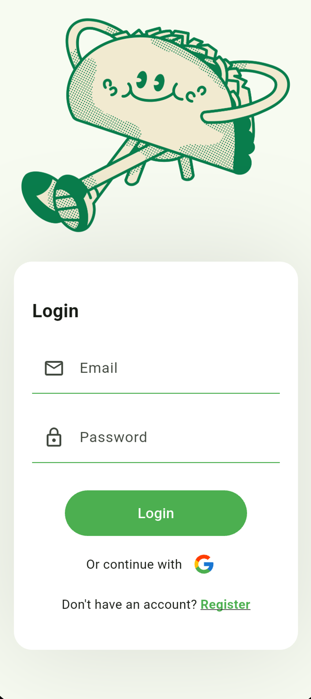 Login with email and Google Sign-In