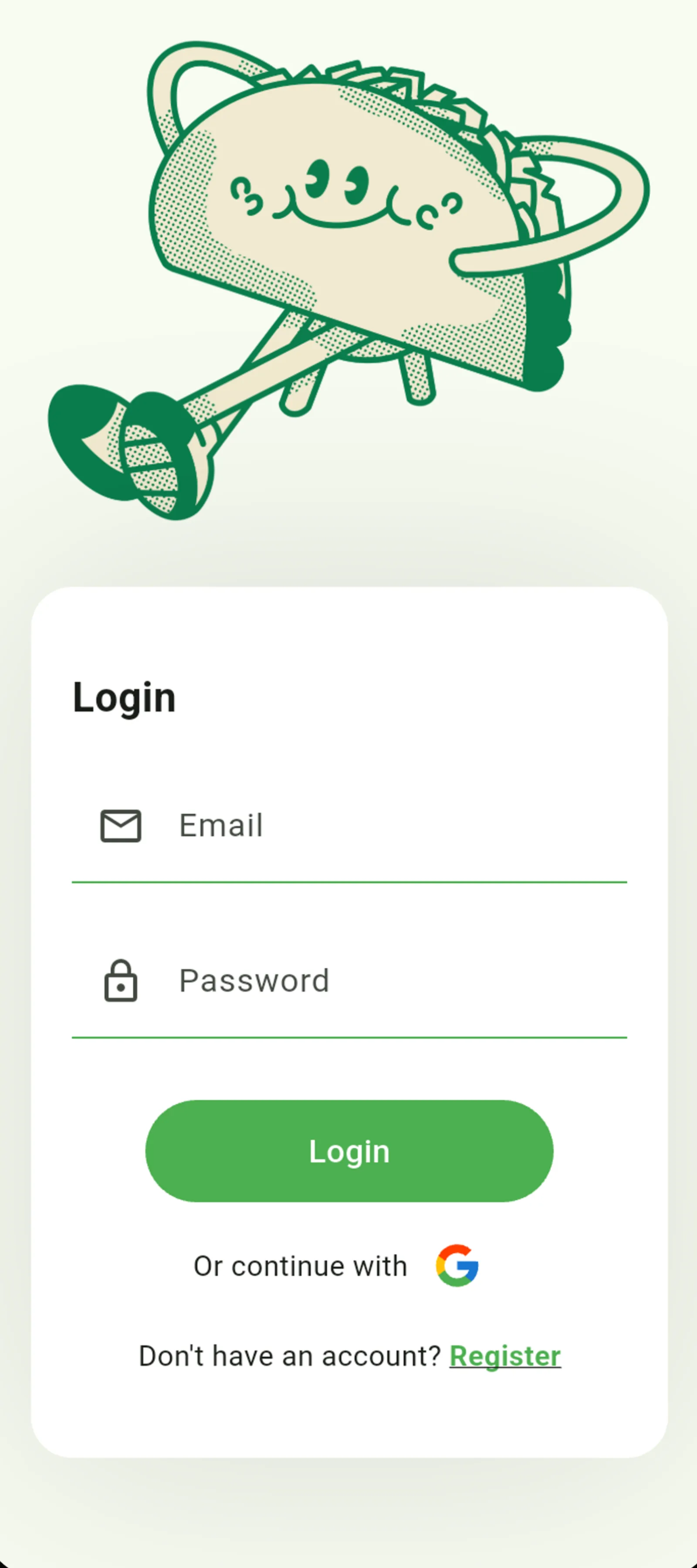 Login with email and Google Sign-In