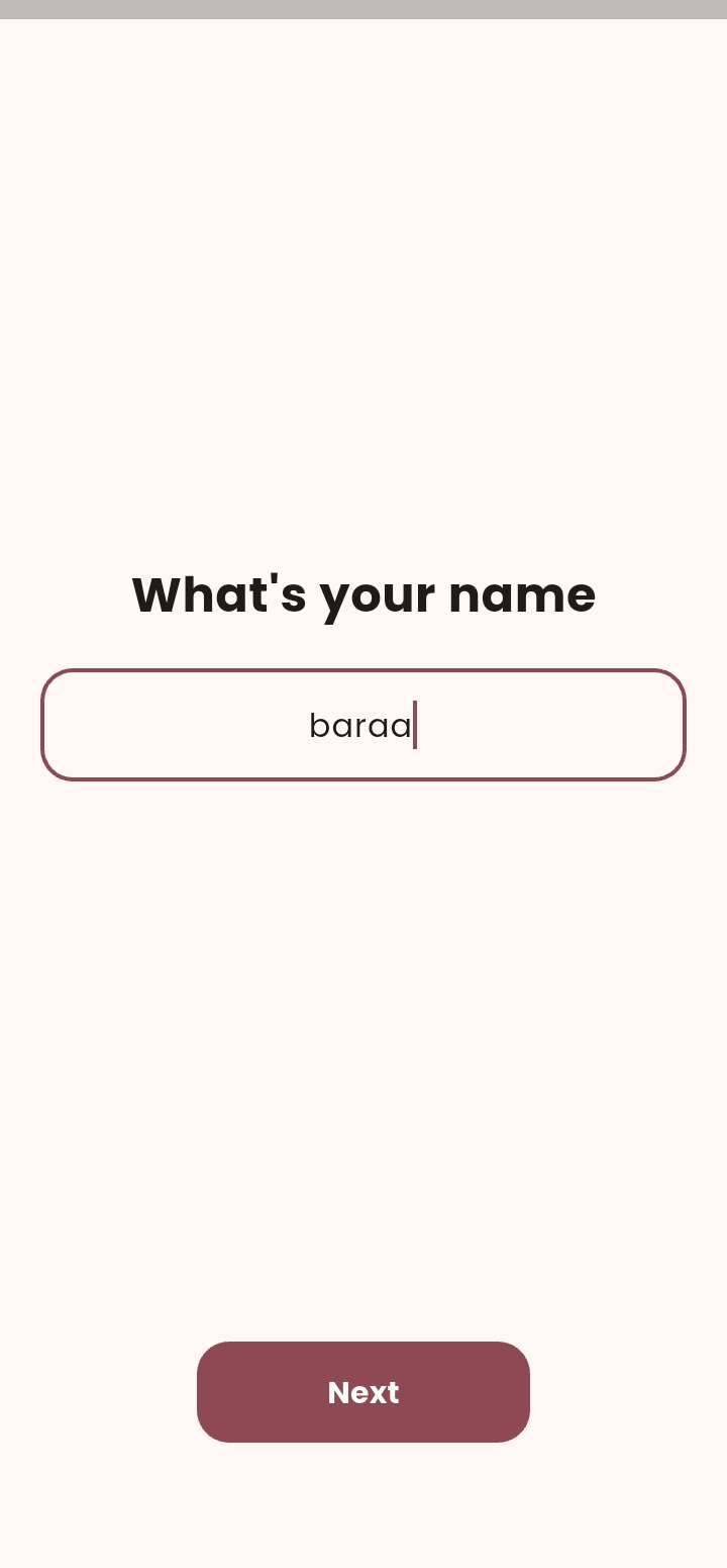 Onboarding name entry step